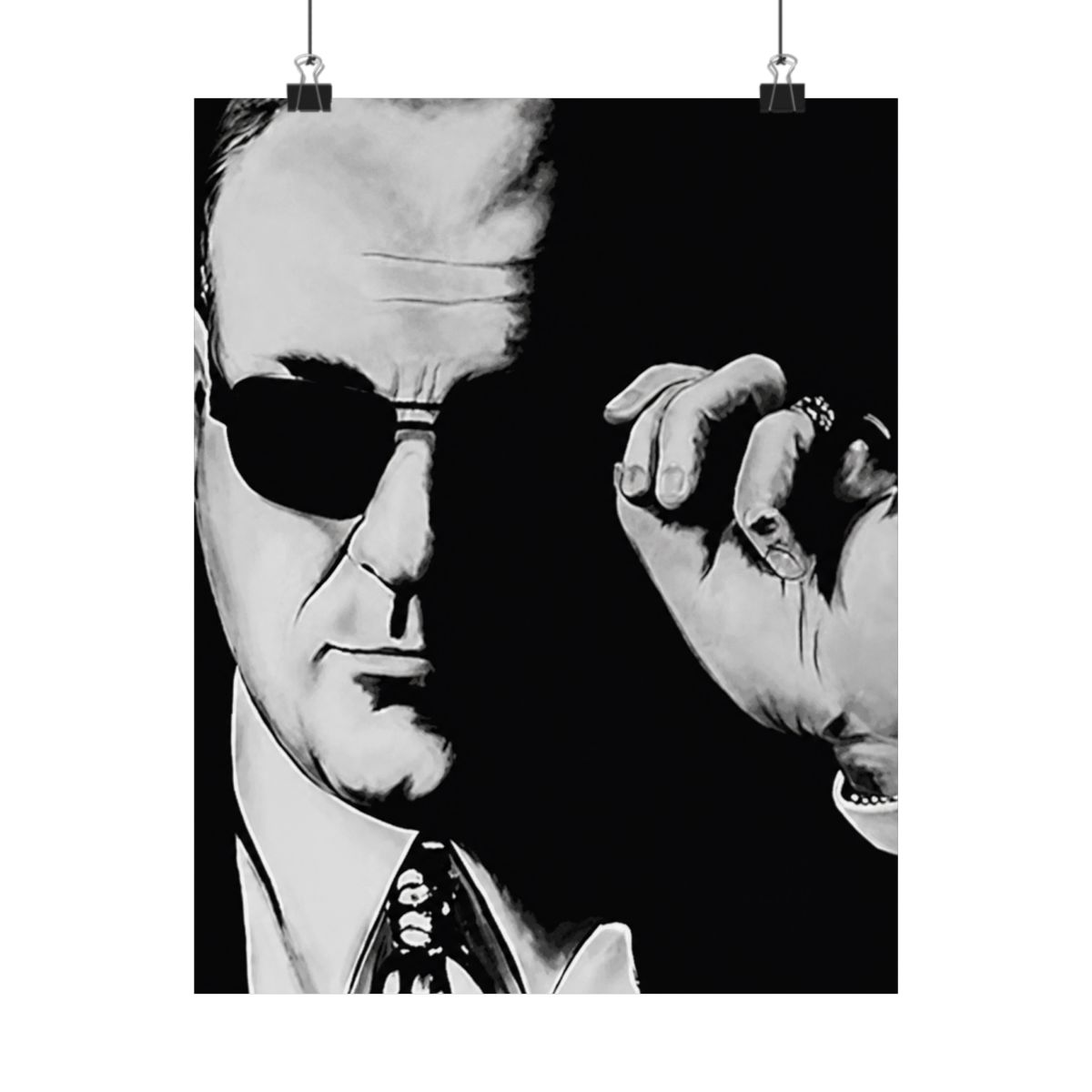 Buyartforless Tony by Ed Capeau 18x12 Art Print Poster Wall Decor The Sopranos Mafia Italian Mob Character Sopranos Mob Boss,Black - alternate angle 5, merchandise