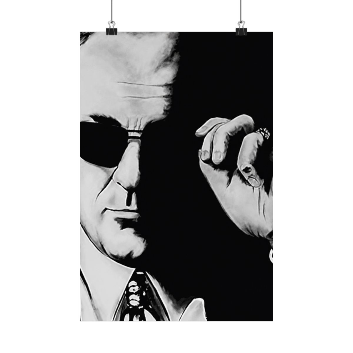 Buyartforless Tony by Ed Capeau 18x12 Art Print Poster Wall Decor The Sopranos Mafia Italian Mob Character Sopranos Mob Boss,Black - alternate angle 4, merchandise